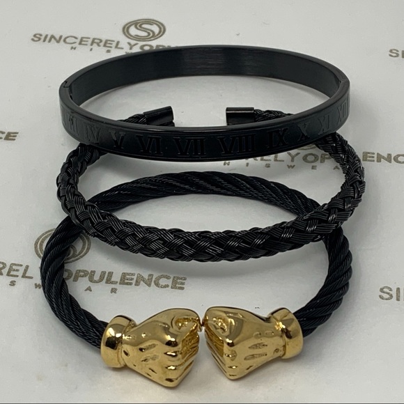 Daps Bracelet Set -Black - Picture 3 of 4